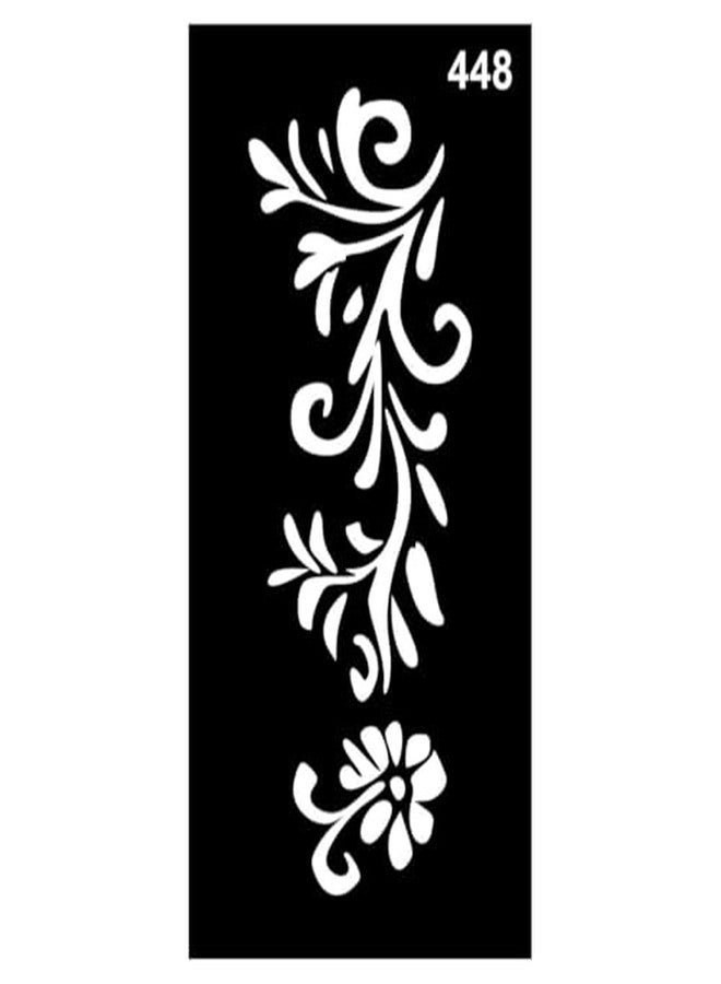 ORDERSHOCK Creative and Stylish Mehndi Stencil Design Stickers in One Pack for Kids & Adults Both Sticker - Image 1